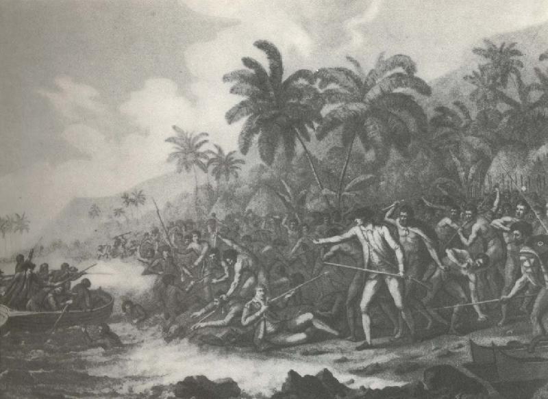 william r clark cook dodades av hawaianer i febri 1779 oil painting image